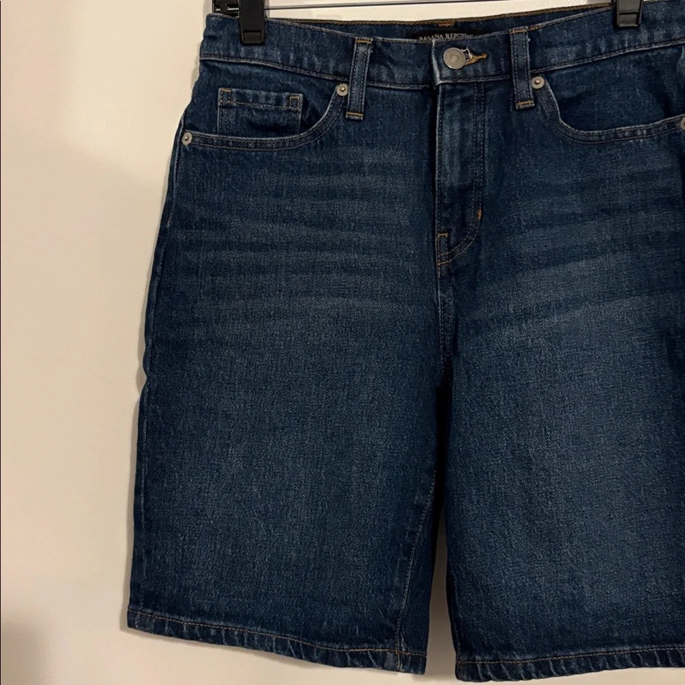 Banana Republic Dark Wash Denim Bermuda Shorts 2 / 26